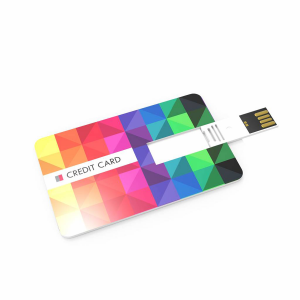 USB stick credit card met logo bedrukking