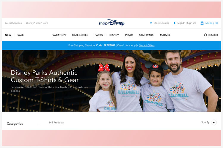 Disney met gepersonaliseerde merchandising