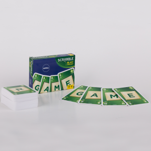 Promotioneel kaartspel – Scrabble Blast van Mattel