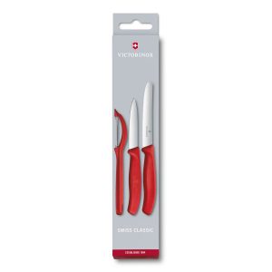 Set de couteaux d’office Swiss Classic avec éplucheur, 3 pièces
