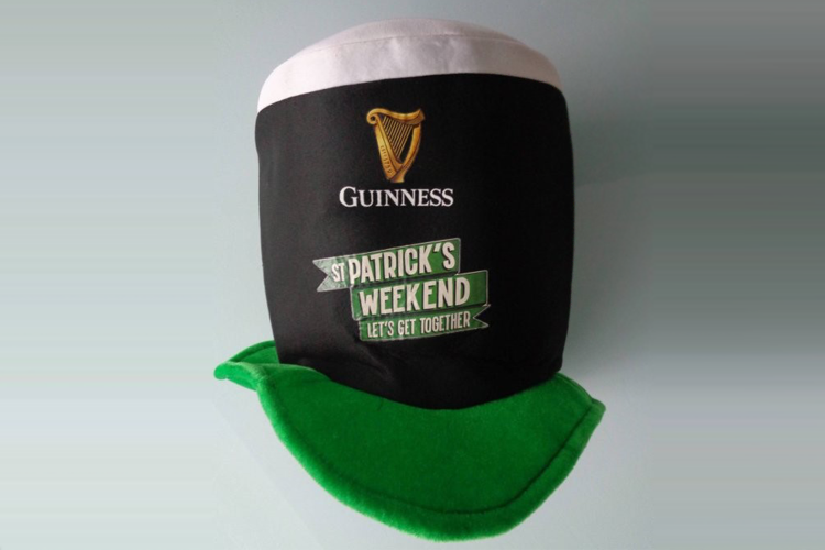 Sint Patrick’s Day Guinness hoed