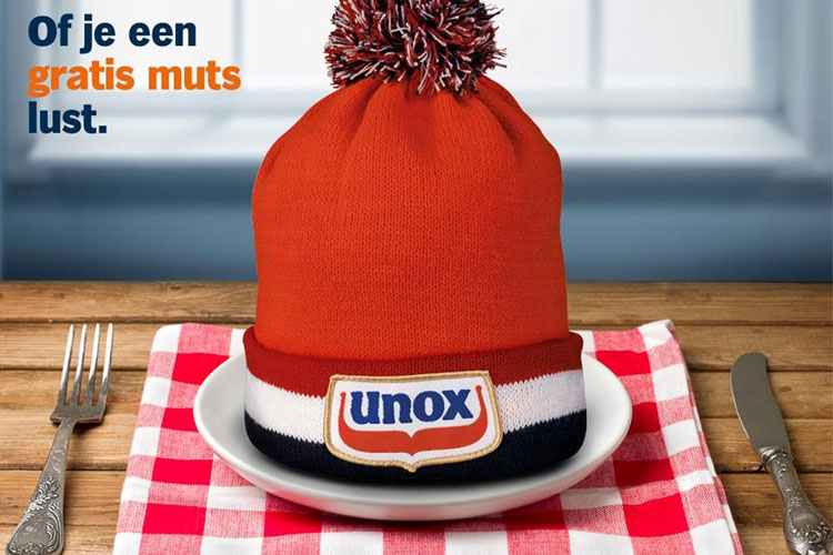Unox muts reclame - De ‘R’ is in de maand promo-kansen