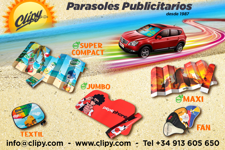 Clipycar - Compact Car Sunshade